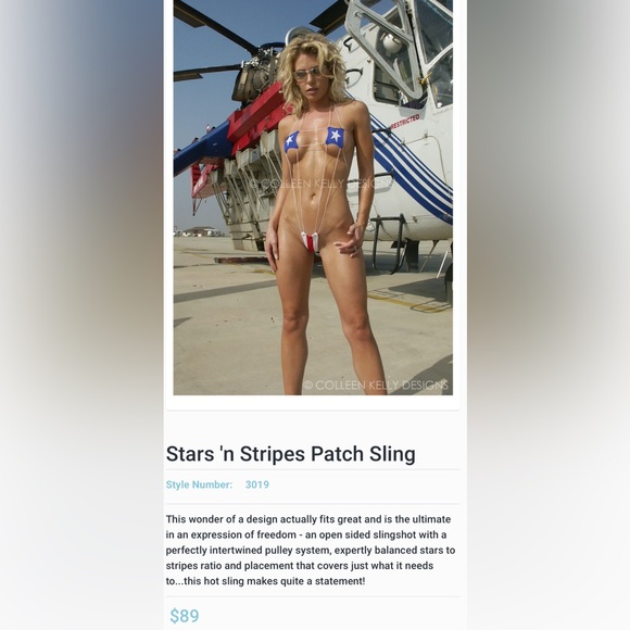 Colleen Kelly Swimwear STARS 'N STRIPES PATCH SLINGSHOT flag rwb
USA NEW 2024 S - Picture 14 of 14